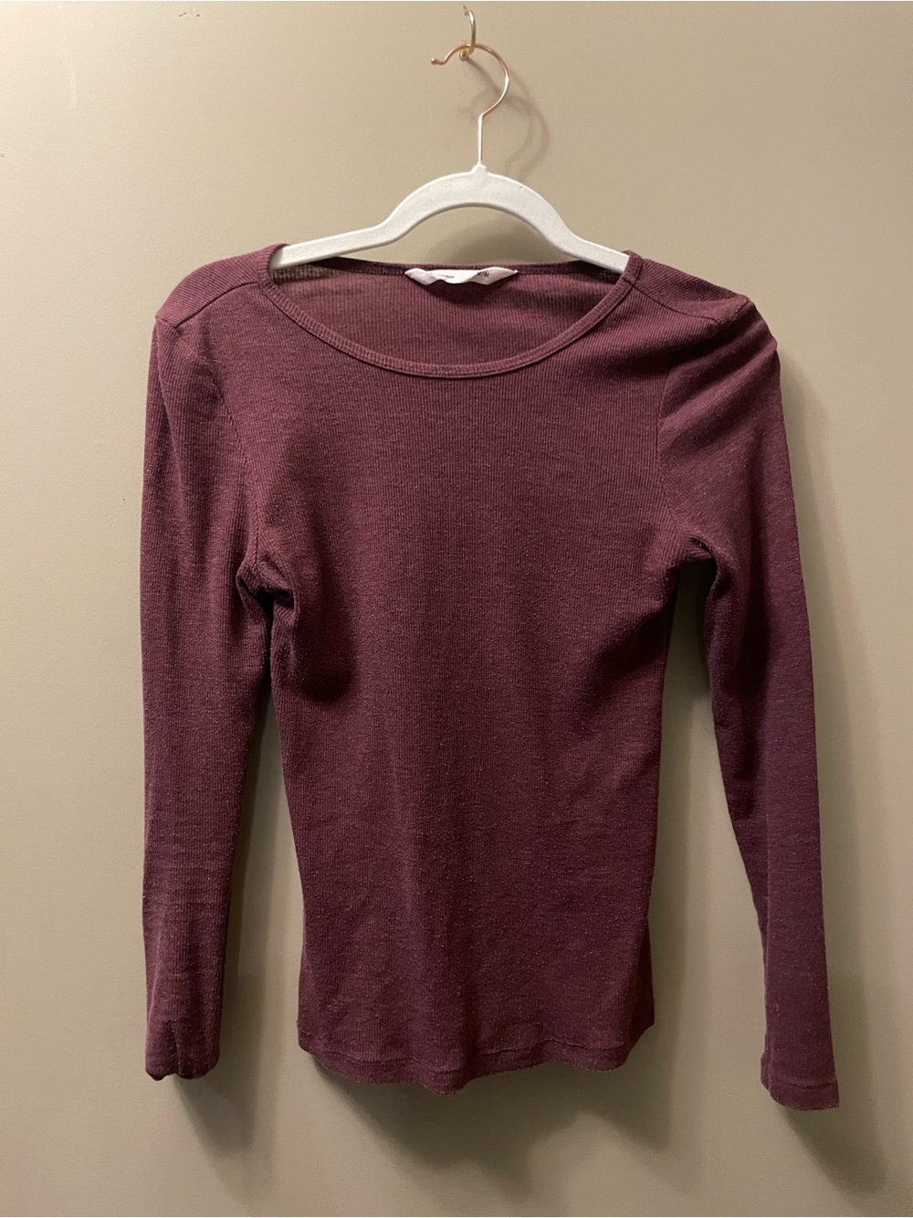 Women's Long-Sleeve Ribbed Top